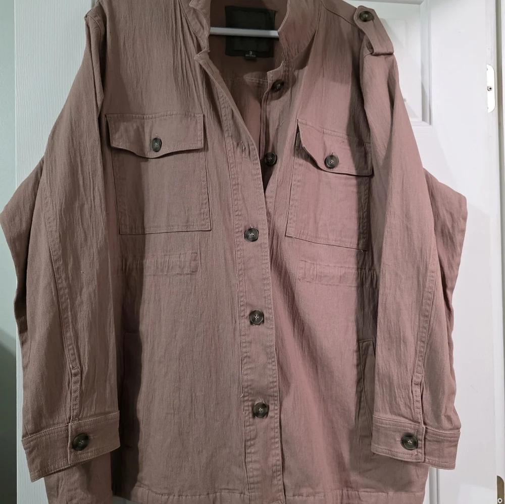 Maurices Women's Mauve Utility Jacket - Picture 3 of 4